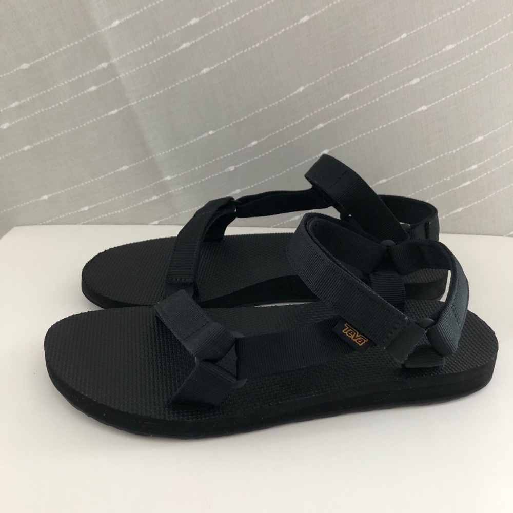 Teva Black Strappy Sandals